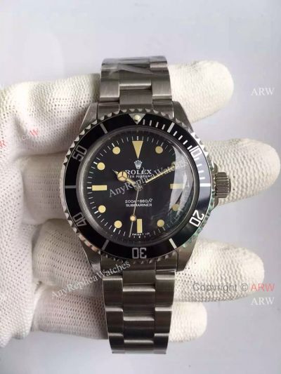 Rolex Vintage Submariner 200m Replica Watch Stainless Steel Black Dial
